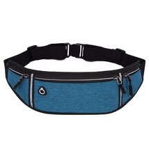 Waterproof Waist Bag Men Women Zipper Fanny Pack Outdoor Sport Crossbody Bag Rid - £10.14 GBP