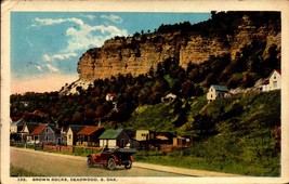Vintage L.B. Hollister POSTCARD- Brown Rocks, Deadwood, South Dakota BK65 - £4.35 GBP