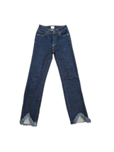 Jonathan Simkhai Standard Dark Blue Jeans With Frayed Hems - Size 24 - £127.06 GBP