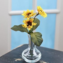 Sunflower Pick - 3 Heads - Yellow - 6 Inches - £12.26 GBP