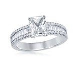 Classic of new york Women&#39;s Solitaire ring .925 Silver 317599 - $59.00