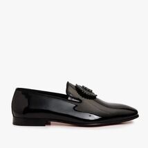 The Pombe Black Patent Leather Dress Slip-on Loafer Men Shoe image 2