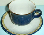 Mikasa Country Gourmet Blue Valley Cup &amp; Saucer Stoneware Japan - $16.73
