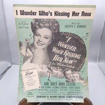 Vintage Sheet Music, I Wonder Whos Kissing Her Now by Hough Adams Howard, 1947 - £8.41 GBP