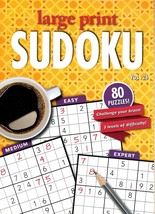 Large Print Sudoku Puzzle - Easy - Medium - Expert - All New Puzzles Vol.26 - £5.58 GBP