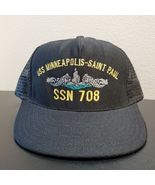 VTG USS Minneapolis-Saint Paul SSN-708 Submarine Dolphins Navy Sub Vet H... - $541.85 MXN