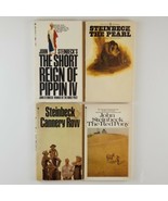 Lot of 4 John Steinbeck Paperback Books Pearl, Red Pony, Cannery Row, Pi... - £23.97 GBP