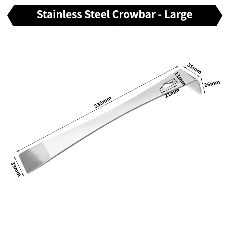 Stainless Steel Crowbar Set  Steel d 3pcs/set Car o Conversion Tool Interior Doo - £52.13 GBP