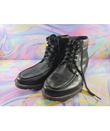 Marco Vitale Collezione Lace Up Evan Boots, Men&#39;s 10, Black - $34.12 CAD