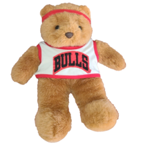 Chicago Bulls Plush Brown Teddy Bear NBA Stuffed Toy 16 inch Basketball. - $290.02 MXN
