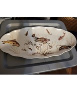 Vintage 23&quot; Waverly Products Melamine Fish Platter Plate Montage of the ... - £27.09 GBP