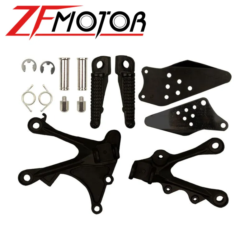 Motorcycle Front Foot Pegs Footrests Pedals   NINJA ZX-6R 2005 - 2008 ZX6R ZX 6R - £172.78 GBP