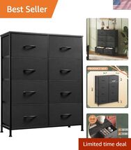 Modern Tall 8-Drawer Chest of Drawers in Charcoal Black - Easy Assembly ... - $98.98