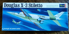 VINTAGE 1968 Revell Douglas X-3 Stiletto 1:65 SCALE Model Kit #H-135:100~New - £14.94 GBP