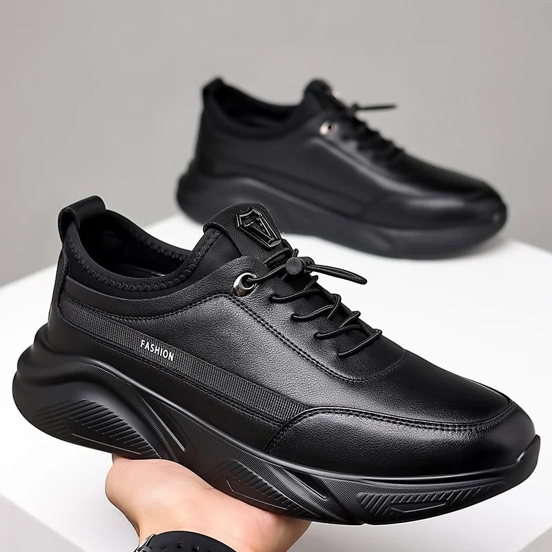 Genuine Leather Men Shoes outdoor fashion Brand Quality Casual Shoes For... - $76.28