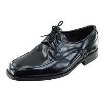 Stacy Adams Shoes Sz 8 W Black Derby Oxfords Patent Leather Men - £27.70 GBP