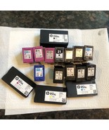 lot of empty HP ink cartridges, genuine/OEM, HP black tricolor 61 62 63 ... - $44.83 CAD
