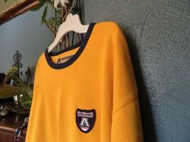 Abercrombie &amp; Fitch Performance Cotton Crewneck Sweater Sz XL Yellow - $17.44