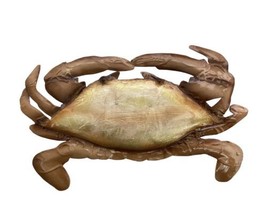 Gallarie II Orange Large Tin Crab Ornament - $12.05