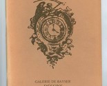 Galerie De Bayser Dessins De Maitres Anciens 1985 Paris France Art Catalog  - $17.82