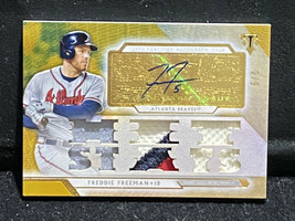 Authenticity Guarantee 
2018 Topps Triple Threads GOLD Freddie FREEMAN Jersey... - $467.25