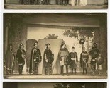 5 Theatre Production Real Photo Postcards AZO 1900&#39;s  - $47.52