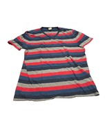 Hollister T-Shirt Men&#39;s Large Multicolor Striped Short Sleeve Crew Neck ... - $16.44