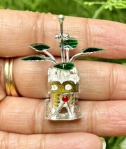 999 Fine Silver TULASI TULSI Holy Basil Plant Temple Pooja Krishna Worsh... - $27.92
