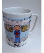 Winner mug father of the year &quot;nobody is perfect but dad comes close&quot; papel - £5.30 GBP