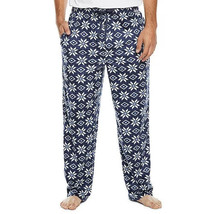 St. John&#39;s Bay Men&#39;s Fleece Pajama Lounge Pants X-LARGE Navy Snowflake New - £15.59 GBP