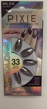 Nail Art Shiny Tips Holographic  Stiletto Pyro Includes Nail Glue Lavender - £12.44 GBP