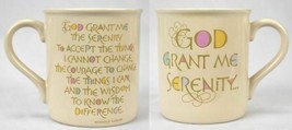 Vintage 1986 Hallmark Cards God Grant Me Serenity Coffee Mug - £19.31 GBP