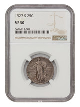 1927-S 25C Ngc VF30 - £278.71 GBP