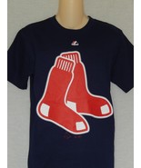 Boy&#39;s Red Sox T-Shirt Youth Size Large 14-16 Boston Blue Logo NEW MLB Ba... - £12.39 GBP