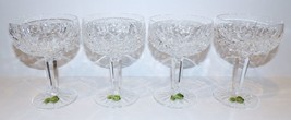 Set Of 4 Waterford Crystal Glengarriff 5 1/4&quot; CHAMPAGNE/TALL Sherbet Glasses - £129.39 GBP