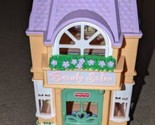 2001 Mattel Fisher Price Sweet Streets Pet Shop Beauty Salon Doll House ... - £19.41 GBP