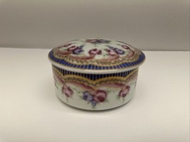 Lefton China Covered Round Dish “left on china” 1991 - $19.75