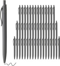 deegtran Pens Bulk, 50 Pack No Bleed Black Click Pens, Wholesale Retract... - $32.06