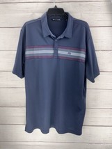 Travis Mathew Prestige Performance Polo Shirt Route 85 Blue Lights Mens ... - $17.77