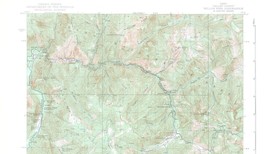 Yellow Pine Quadrangle Idaho 1943 Topo Map Vintage USGS 15 Minute Topogr... - $16.89