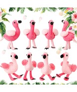 8 Pieces 6 Inch Mini Stuffed Flamingo Plush Toys Small Stuffed Flamingo ... - £22.42 GBP