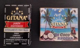 2X GITANA JABON PARA LIMPIAS CURACIONES Y UN GITANA COCO JABON - UNO DE ... - £20.44 GBP