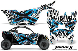 CAN-AM Brp Maverick X3 Creatorx Graphics Kit Decals Tribalx Cm Blue Ice White - $455.40