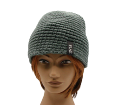 Beanie Hat Cap Turtle Fur Headwear Chunky Knit Fleece Lined Gray Vail OS... - $22.12