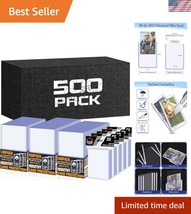 Durable Clear Toploaders and Soft Sleeves Set - Ideal for Sports and Gam... - $67.49