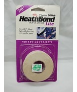 Vintage Therm O Web HeatnBond Iron-On Adhesive Lite 7/8&quot; X 15 Yds 22m X ... - $9.89