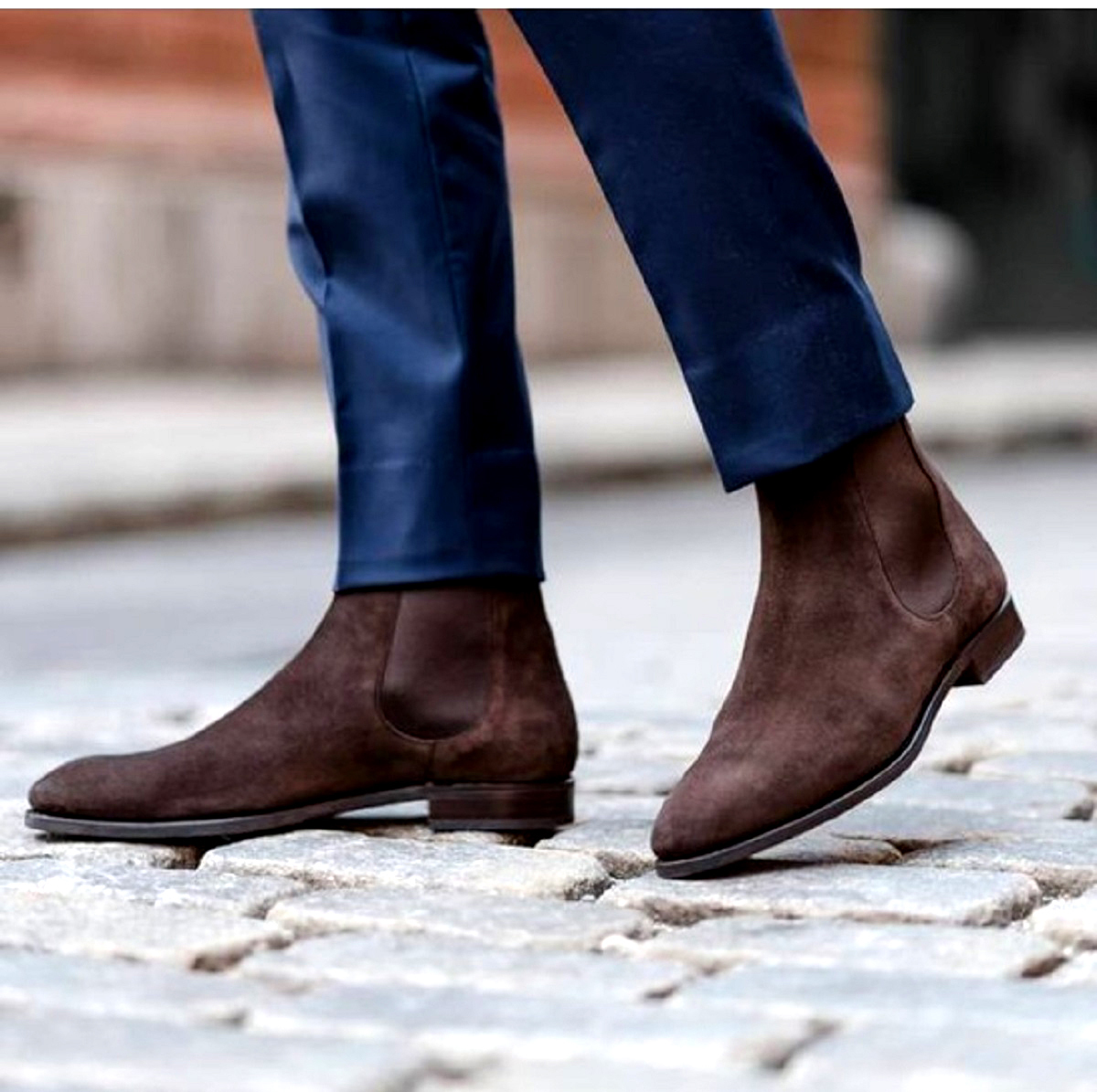 Special Foot Wear Havana Brown Terrific Shape Genuine Suede Leather Men Boots