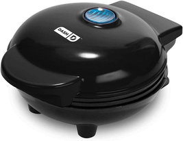 DASH DMW001BK Mini Maker for Individual Waffles, Hash Browns, Keto Chaffles with - £15.71 GBP