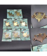 READ Lot 8 Vtg Amerock Brass Drawer Handle NOS 3&quot; Center Gov Winthrop Ba... - $27.08