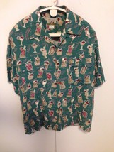 Mens Reyn Spooner Silk. Hawaiian Shirt Size Large - £27.36 GBP